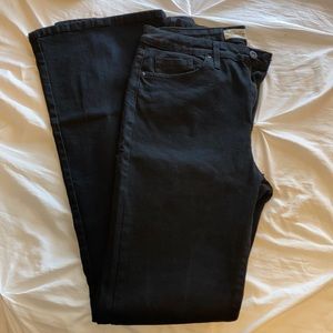 Black flared jeans